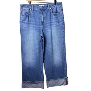 Madewell Classic Blue Wide Leg Jeans